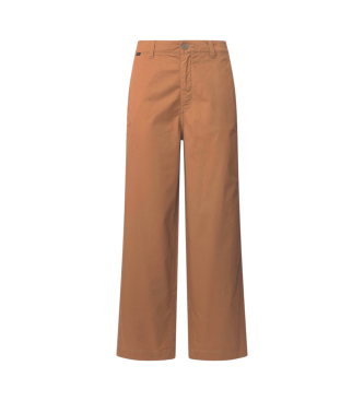 Pepe Jeans para mujer. PL211808 Pantalón Gina naranja (L), Casual, Algodón, Sostenible