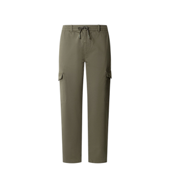 Pepe Jeans para hombre. PM2100077 Pantalón Gymdigo Cargo verde (40), Casual, Algodón