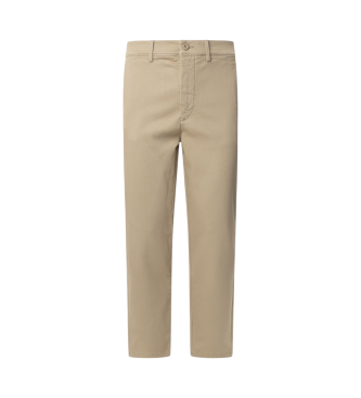 Pepe Jeans para hombre. PM211875 Pantalón chino beige (30), Casual, Algodón, Sostenible