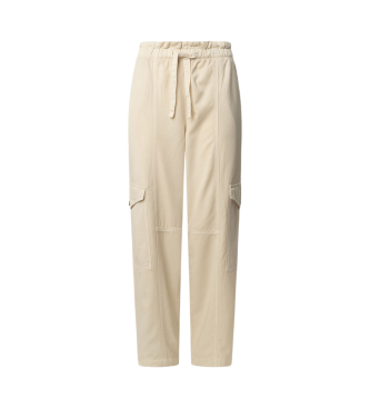 Para mujer. PL211809 Pantalón cargo teñido en prenda Hadda (XS), Casual, Algodón, Sostenible
