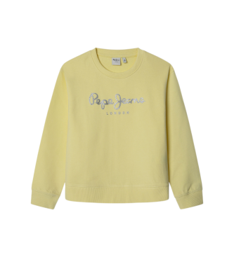 Pepe Jeans para niña. PG581338 Sudadera Hana amarillo (14años= 164cm), Casual, Algodón, moda infantil