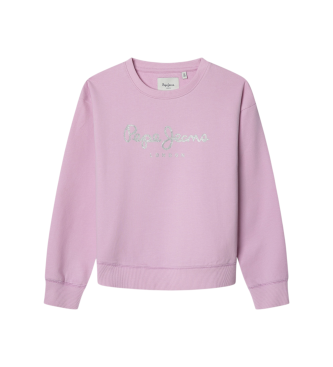 Pepe Jeans para niña. PG581338 Sudadera Hana rosa (10años= 140cm), Casual, Algodón, moda infantil