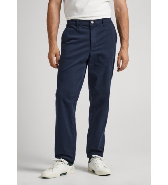 Pepe Jeans para hombre. PM211611 Pantalones chinos Harrow marino oscuro (32/32), Azul, Casual, Algodón