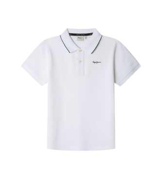 Pepe Jeans para niño. PB540990 Polo Henry blanco (12años= 152cm), Casual, Algodón, Manga corta, moda infantil