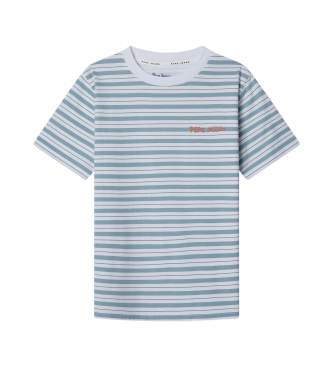 Pepe Jeans para niño. PB503977 Camiseta Jack azul (16años= 176cm), Casual, Algodón, Manga corta, Sostenible, moda infantil