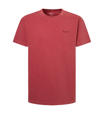 Pepe Jeans para hombre. PM508664 Camiseta Jacko rojo (S), Casual, Algodón, Manga corta