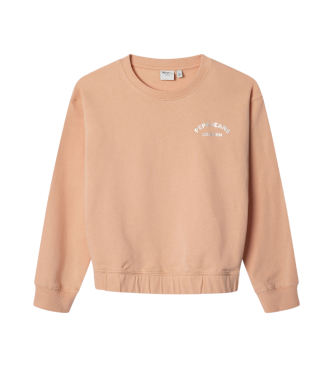 Pepe Jeans para niña. PG581342 Sudadera Jade naranja (12años= 152cm), Casual, Algodón, moda infantil