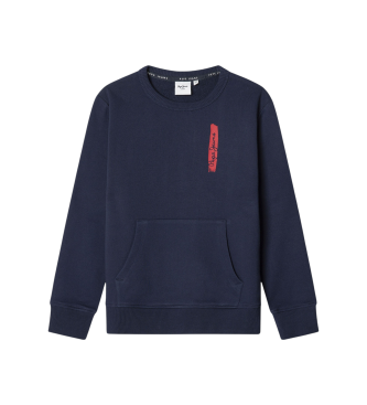 Pepe Jeans para niño. PB581682 Sudadera Jager marino (6años= 104cm), Casual, Algodón, moda infantil