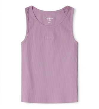 Pepe Jeans para niña. PG503147 Camiseta Jane rosa (8años= 128cm), Casual, Algodón, Sin mangas / Tirantes, moda infantil