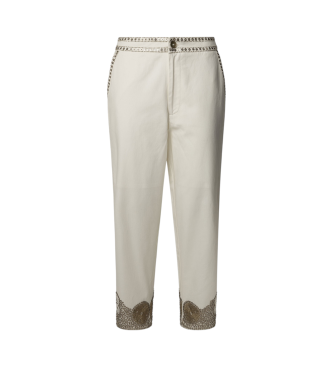 Pepe Jeans para mujer. PL211835 Pantalón Jayden Blanco (XS), Casual, Algodón