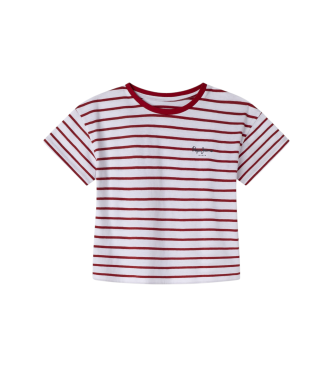 Pepe Jeans para niña. PG503128 Camiseta Jeanne rojo (14años= 164cm), Casual, Algodón, Manga corta, moda infantil