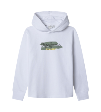 Pepe Jeans para niño. PB581683 Sudadera Jeel blanco (16Años= 176cm), Casual, Algodón, Sostenible, moda infantil