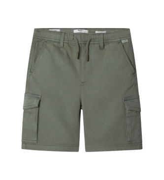 Pepe Jeans para niño. PB800835 Bermudas Cargo verde (12años= 152cm), Casual, Algodón, moda infantil
