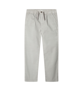 Pepe Jeans para niño. PB210733 Pantalón recto gris (6años= 104cm), Casual, Algodón, Sostenible, moda infantil