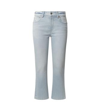 Pepe Jeans para mujer. PL205014 Jeans Kick Flare Mw Breeze azul (29/34), Casual, Algodón, Denim, Sostenible