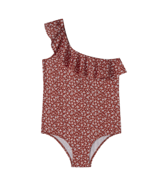 Pepe Jeans para niña. PGB10411 Bañador en tejido elástico y ligero Liberty rojo (16años= 176cm), Beachwear, Poliéster, moda infantil