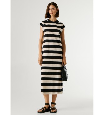 Pepe Jeans para mujer. PL9537808 Vestido Lila negro (S), Casual, Algodón, Sin mangas / Tirantes