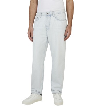 Pepe Jeans para hombre. PM208211 Jeans en fit loose blanco (28/30), Casual, Algodón, Denim, Sostenible