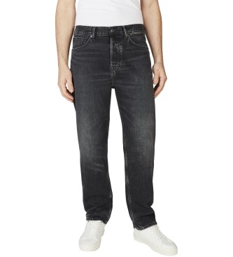 Pepe Jeans para hombre. PM208027XH7 Jeans en fit loose Nils negro (40/32), Casual, Algodón, Denim, Sostenible