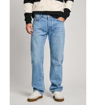 Pepe Jeans para hombre. PM207704NC8 Jeans en fit loose Penn azul (34/32), Casual, Algodón, Denim, Sostenible