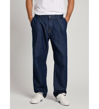 Pepe Jeansvoor mannen. PM207976 Blauwe jeans met losse pasvorm en lage taille (34/30), Casual, Katoen, Denim, Duurzaam
