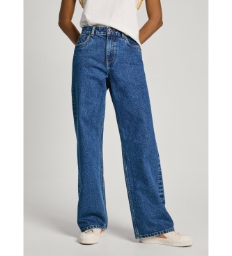 Pepe Jeans para mujer. PL204699CT9 Jeans Loose St Hw azul (28/30), Casual, Algodón, Denim, Sostenible