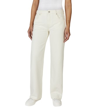 Pepe Jeansvoor vrouwen. PL204699TB7 Jeans Los St Hazel Wit (29/30), Casual, Katoen, Denim
