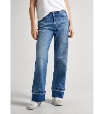 Pepe Jeans para mujer. PL204689 Jeans Loose St Hw Turn Up azul (26/30), Casual, Algodón