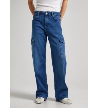Pepe Jeans para mujer. PL204695 Jeans Loose St Hw Utility azul (29/32), Casual, Algodón
