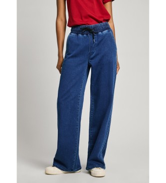 Pepe Jeansvoor vrouwen. PL204843 Losse St broek blauw (33/32), Casual, Katoen