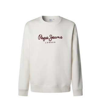 Pepe Jeans para hombre. PM5800011 Sudadera Macbeth Plain blanco (L), Casual, Algodón