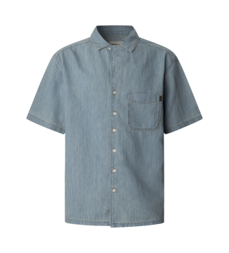 Pepe Jeans para hombre. PM308820 Camisa Mace Tint verde (L), Casual, Algodón, Manga corta