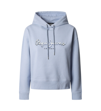 Pepe Jeans para mujer. PL581483 Sudadera Maddy azul (M), Casual, Algodón, Sostenible
