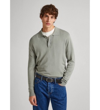 Pepe Jeans para hombre. PM702411 Jersey Malone verde (M), Casual, Viscosa, Manga larga