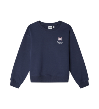Pepe Jeans para niña. PG581351 Sudadera Marie marino (14Años= 164cm), Casual, Algodón, Sostenible, moda infantil