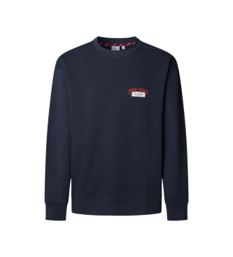 Pepe Jeans para hombre. PM5800014 Sudadera Mason marino (S), Casual, Algodón