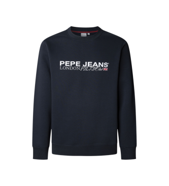 Pepe Jeans para hombre. PM5800029 Sudadera Matthew marino (L), Casual, Algodón