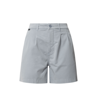 Pepe Jeans para mujer. PL801168 Short Regular Chino Vania azul (L), Casual, Algodón, Sostenible