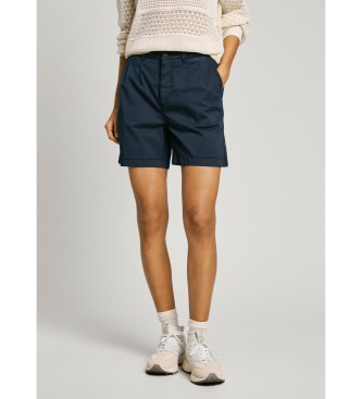 Pepe Jeans para mujer. PL801168 Short Regular Chino Vania marino (XS), Casual, Algodón, Sostenible