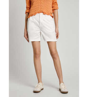 Pepe Jeans para mujer. PL801168 Short Regular Chino Vania blanco (S), Casual, Algodón, Sostenible