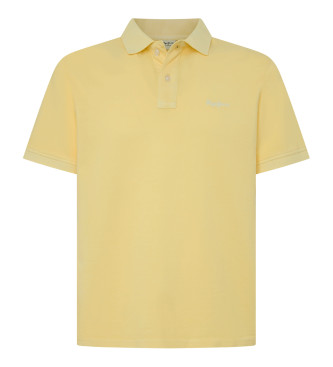 Pepe Jeans para hombre. PM542099 Polo New Oliver Gd amarillo (S), Casual, Algodón, Manga corta