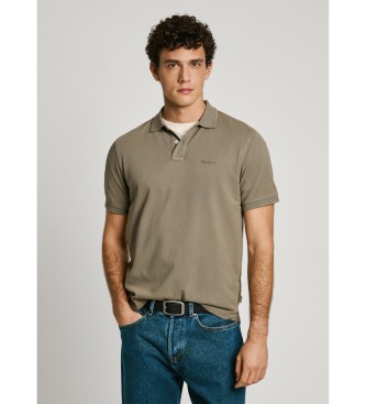 Pepe Jeans para hombre. PM542099 Polo New Oliver GD verde (XL), Casual, Algodón, Manga corta, Sostenible