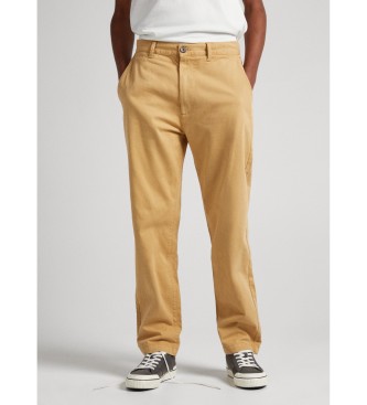 Pepe Jeans para hombre. PM211584 Pantalón chino Nils amarillo (32/32), Casual, Algodón
