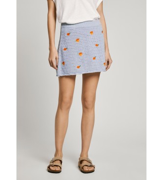 Pepe Jeans para mujer. PL901212 Falda Olaya azul (XL), Casual, Algodón