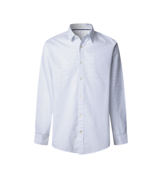 Pepe Jeans para hombre. PM3091191 Camisa Padua blanco (L), Casual, Algodón, Manga larga