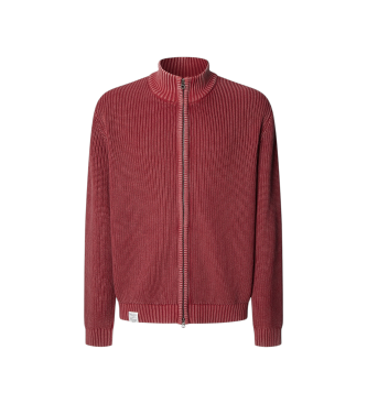 Pepe Jeansvoor mannen. PM7000004 Parker vest met rits rood (M), Casual, Katoen