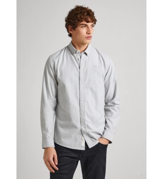 Pepe Jeansvoor mannen. PM308275 Pat groen overhemd (S), Casual, Katoen, Lange mouwen