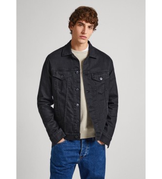 Pepe Jeans para hombre. PM402885 Cazadora Pinners negro (XXL), Casual, Algodón, Denim, Manga larga, Sostenible