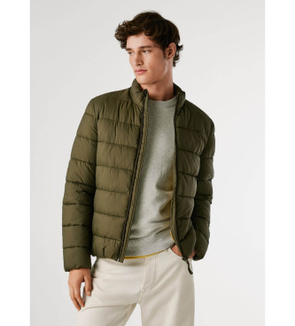 Pepe Jeans para hombre. PM4027171 Chaqueta Puffer verde (XL), Casual, Poliamida