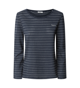 Pepe Jeans para mujer. PL506041 Camiseta De Manga Larga Rady marino (M), Casual, Algodón, Sostenible